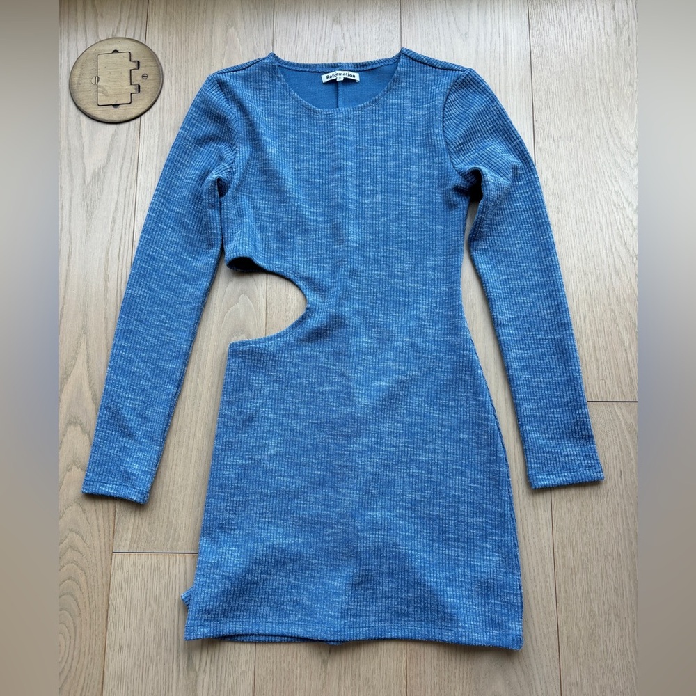 Reformation Cutout Knit Dress